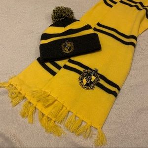 Harry Potter hufflepuff scarf and hat set